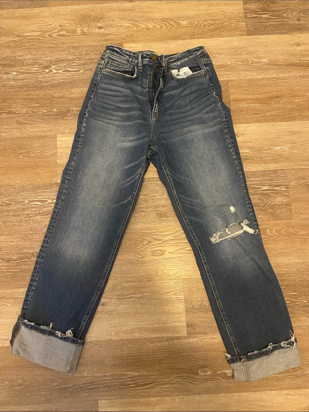 Flying Monkey Medium Wash Distressed Boyfriend Jeans